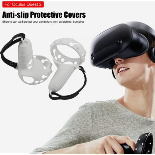 Touch Controller Grip Cover Protector For Oculus Quest 2 Anti-sweat Drop-proof Silicone Cover Handle Controller Cover Drop Ship