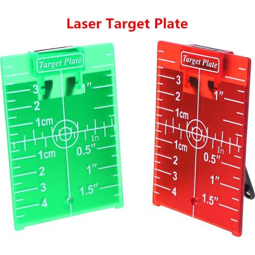 1PCS 11.5cmx7.4cm inch/cm Laser Target Card Plate For Green/Red Laser Level