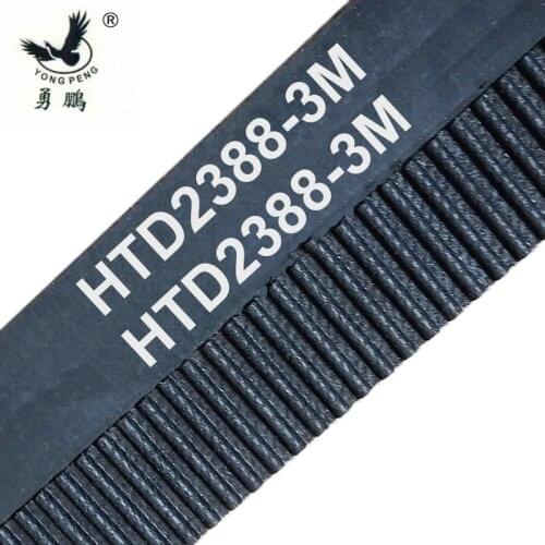 1 piece HTD2388-3M-40 timing belt length 2388mm width 40mm teeth 796 HTD 3M rubber closed-loop S3M 2388 3M 40 fit pulley CNC