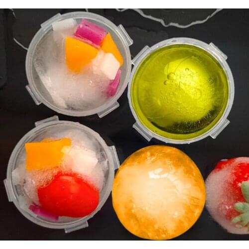 1 Pcs Ball Type 4-Color Bar Whisky Large 5cm Ice Hockey Mold Creative Diy World Ice Cover Lattice Homemade Ice Maker Hot Sale