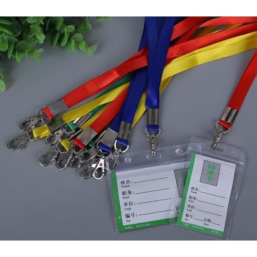 1PCS Vertical ID Card Bag Case Transparent Plastic Clears Badge Holder Accessories Vertical ID Card Badge Holders