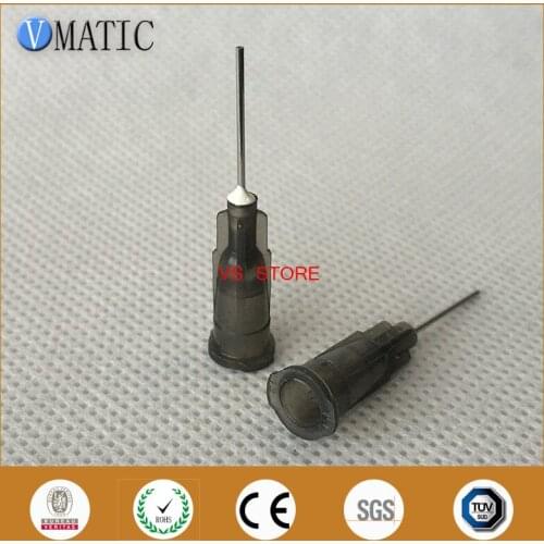Free Shipping High Precision 22G 0.5'' 1/2 Inch Dispensing Syringe Needle Tip Metal Pinhead Glue Dispensing Needle Tip