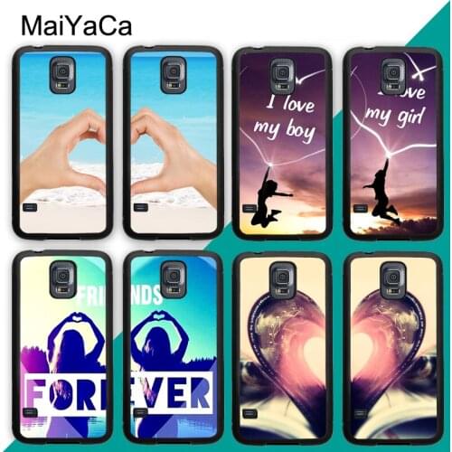Hearts Best Friends Besties Matching Case For Samsung A21S A20e A71 A51 A10 A40 A50 A70 Galaxy S20 Plus S10 S9 Note 20 Ultra