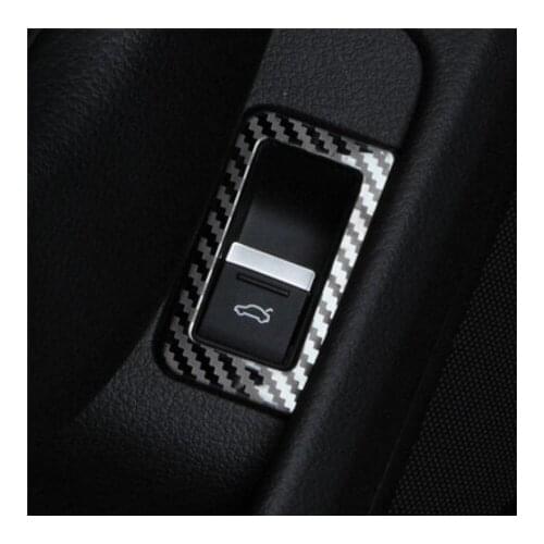 For Audi A6 C8 2019 Car Styling Back Door Trunk Inner Button Panel Cover Trim Frame Sticker Interior Accessories