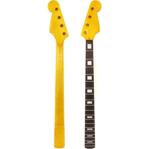 Electric Bass Guitar Neck 20 fret 34 Inch Vintage Yellow Painting Bass guitar