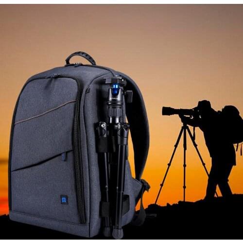 HFES PULUZ Multifunctional Waterproof Scratchproof Digital DSLR Camera Photo Video Shoulder SLR Camera Bag w/Rain Cover