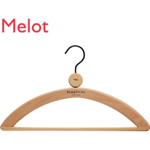 Chinese Style Hanging Non-Slip Solid Wood Hanger Household Simple Modern Practical Hangers for Clothes Free Shipping
