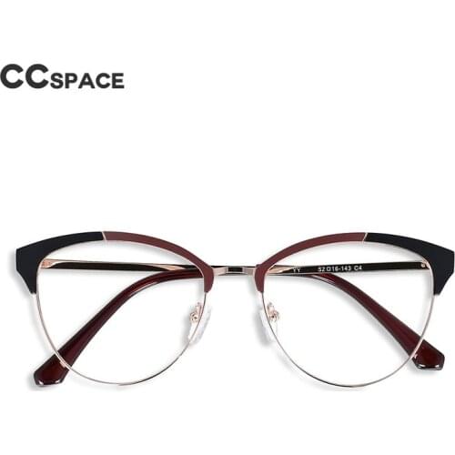 51065 Anti Blue Light Cat Eye Metal Glasses Frames Men Women Fashion Computer Eyeglasses