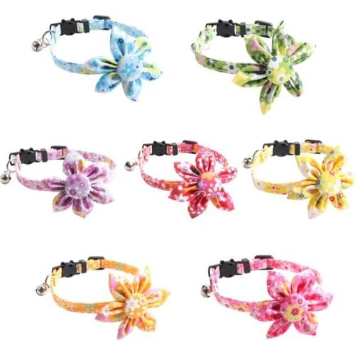 Cute Dog Collar Flower Style Pet Collar For Small Medium Large Adjustable Pet Puppy Pitbull Pug Walking Belt Pet Dog Products