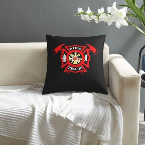 Fire Rescue pillowcase printed cushion cover sofa waist pillow pillow cover