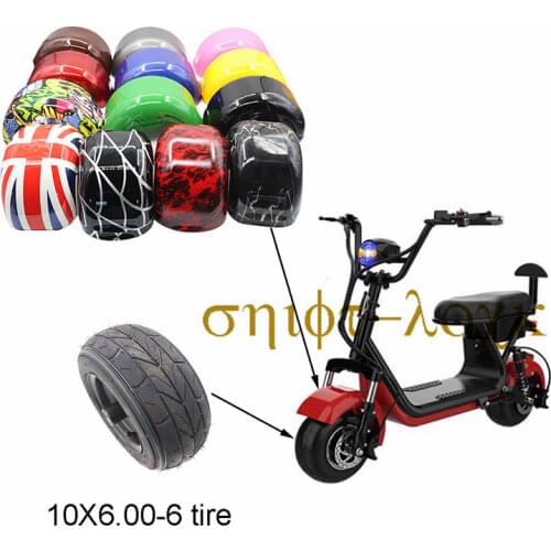10x6.00-6 Tire Front and Rear Mudguard Plastic Fender for Little Citycoco Modification Parts