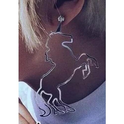 Transparent Acrylic unicorn earrings For attractive woman Fashion Enchanting female Drop Earrings Jewelry E18006