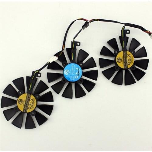 Graphics Fan Replacement PLD09210S12M PLD09210S12HH Cooling Fan GPU VGA Cooler for ASUS ROG STRIX GTX1060 1070 1080TI