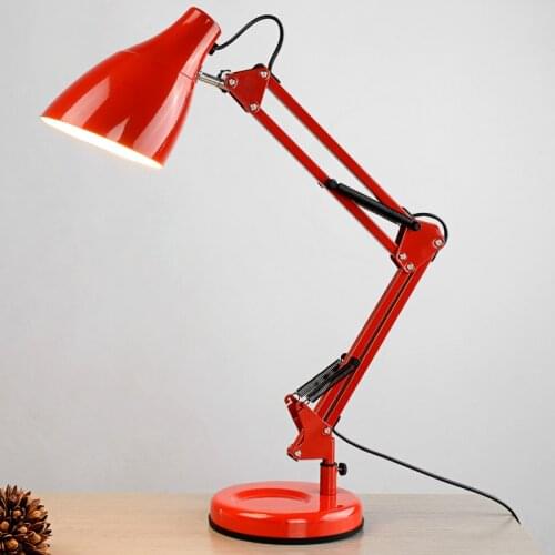 LED Reading Lamp Eye Learning Long ARM Folding Lamp Students Children Desk Table Light Cafe Bar Loft