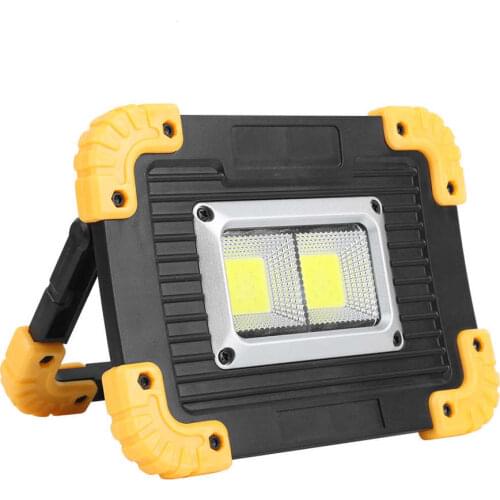 Battery Capacity Tester Battery Tester High‑Power Work Light Portable IP44 LED USB Charging Searchlight 110 Degrees Beam