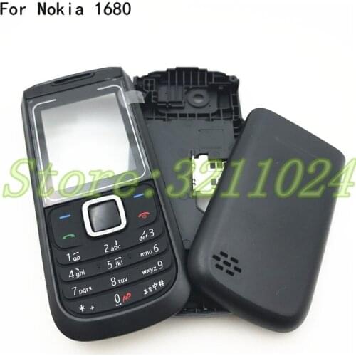 Battery Back Cover Housing For Nokia 1680 Housing Cover Door Frame + Battery Back cover+Keypad+Logo Free Delivery