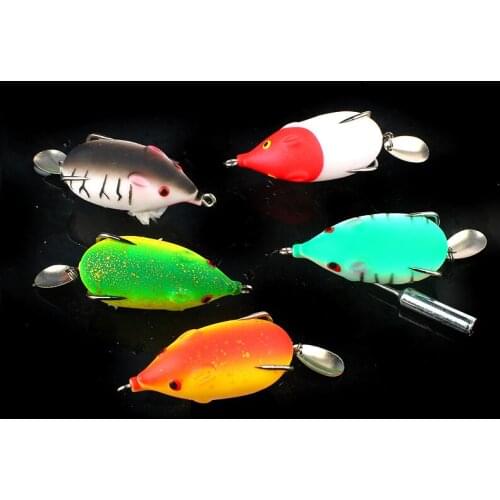 1 PCS Double Propellers Frog Wobbler Soft Bait Jigging Fishing Lures 95mm13g Artificial Crankbait Minnow Topwater Fishing Tackle