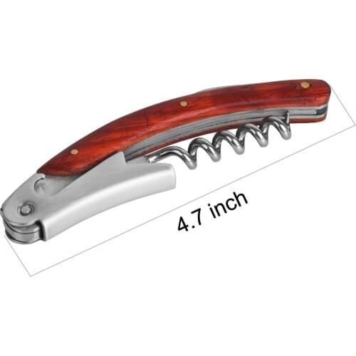 1PC Professional Stainless Steel Rosewood Wood Waiter Friend Wine Opener Corkscrew Rosewood Wine Opener [3]
