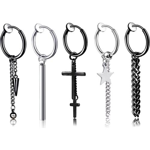 1pcs Stainless steel Clip On Earrings for Women and men Fashion No Ear Hole Earring Trendy Simple Style Clip Korean Earrings