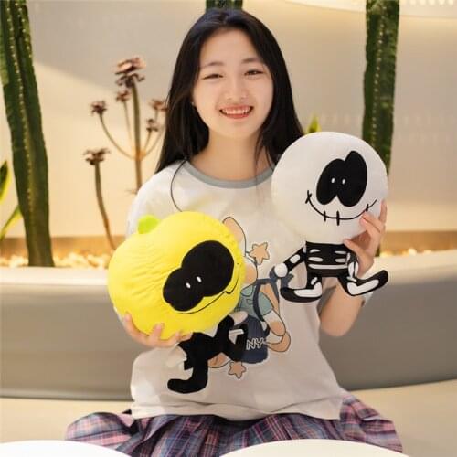 10/20/30cm Spooky Month Skid and Pumpkin Friday Night Funkin Monster Plush Toy Set Lemon Demon Stuffed Doll Halloween Keychain