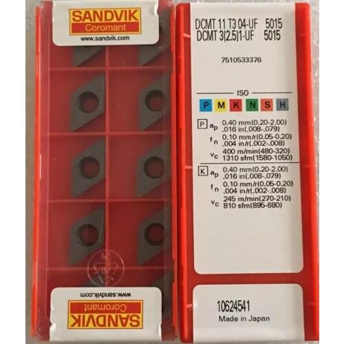 10PCS CARBIDE INSERT DCMT11T304-UF 5015
