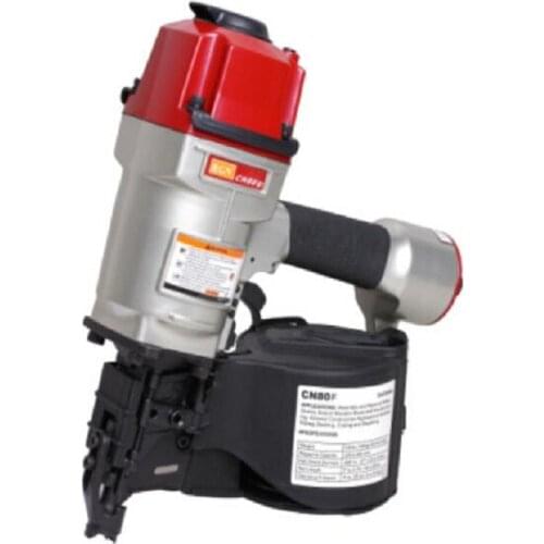 225-300 Pcs Nail Load Capacity Pneumatic Coil Nail Gun Power Tool With 60-100PSI(4-7bar) For Free Shipping Construction Nail Gun