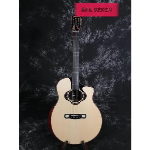 Merida Life in Blossom 42" full solid wood Acoustic guitar, acoustic electric guitar
