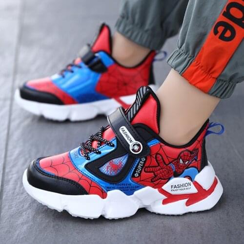 Disney Cartoons Spiderman 2021 Kids Sneakers summer Children Shoes For Boys Chaussure Enfant Soft Sports Running Tennis Shoes