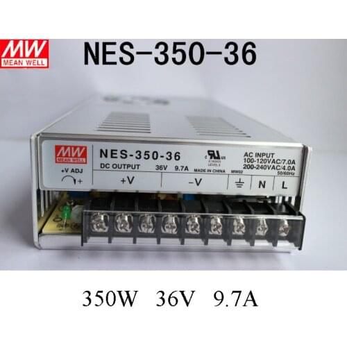 Mean Well Switching Power Supply 350W 36V 9.7A Single Output NES-350-36 for Embroidery Engraver Printer Plasma CNC Router Kits