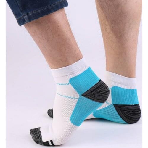 1/2 Pair Men Women Running Foot Compression Socks Fasciitis Heel Spurs Arch Pain Soft Comfortable Short Unisex Socks