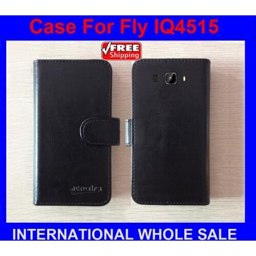 Hot! 2016 IQ4515 Fly Case New 2016 items Factory Price Flip Leather Case Fly IQ4515 EVO Energy 1 Case+tracking number