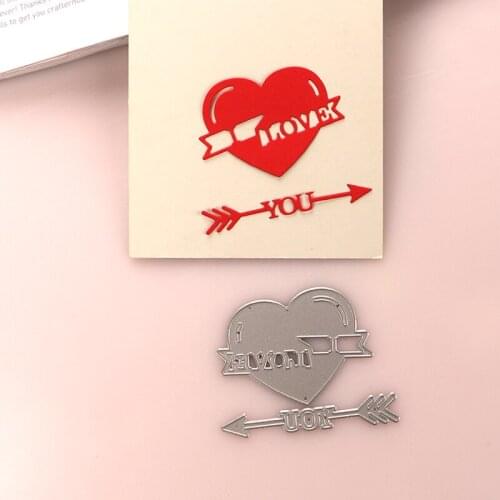DUOFEN METAL CUTTING DIES mothers day heart love card cut design stencil DIY Scrapbook Paper Album 2020 new