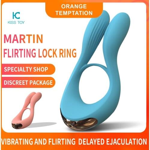10 Speeds Cock Ring Male Penis Vibrator Clitoris Stimulate Delay Ejaculation Rabbit Lock Sex Toy for Couple Men Adult Products