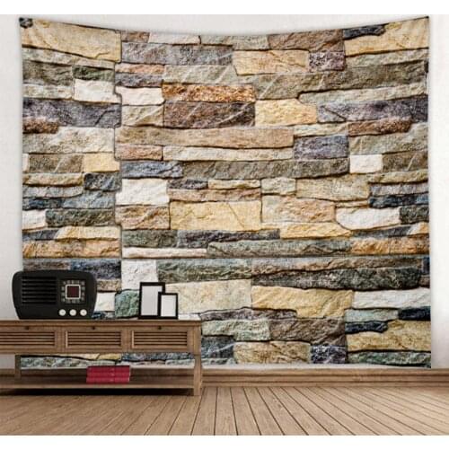 Bump 3D Stone Wall Printed Tapestry Wall Hanging Large Size Wall Tapestry Cheap Hippie Boho Wall Tapestries Mandala Fabric