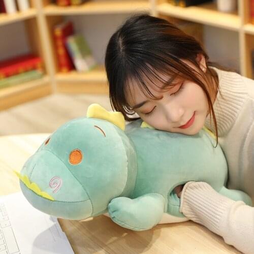 45cm Cute dinosaur warm hand pillow Dog Plush Stuffed Toy soft dinosaur dog pillow comfortable nap pillow gift from girlfriend
