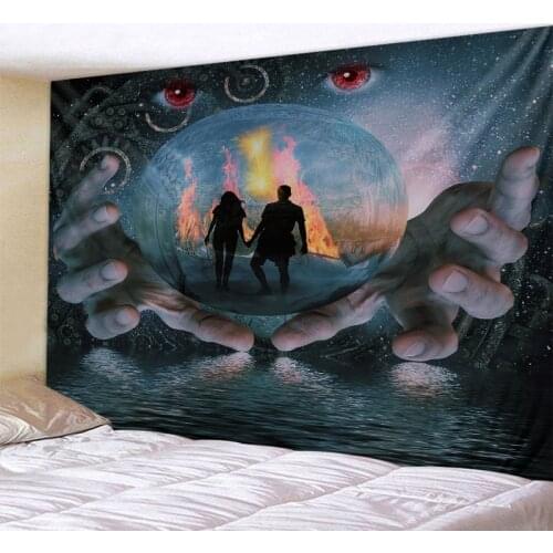 Psychedelic tapestry character fantasy art hippie bohemian novelty wall hanging bedroom living room dormitory art decoration