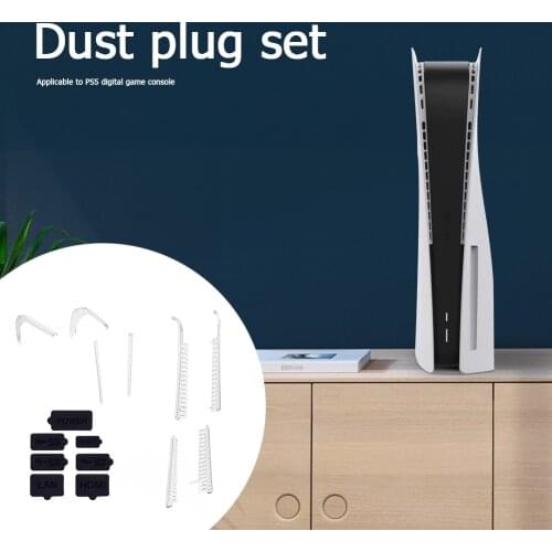 Dust Plug Cover Stopper Dustproof Case Kits Dustproof Portable Carrying Decor for PS5 Gaming Console Protectors