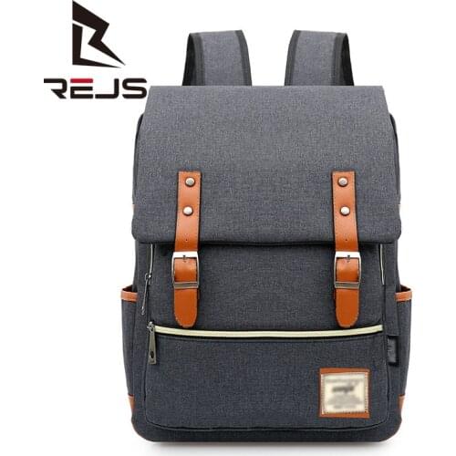 Backpack Men School Bag Travel Fashion Backpacks Minimalist 14inch Laptop Bag Male Bagpack Mochila USB Recharge Bag Women PRAJNA