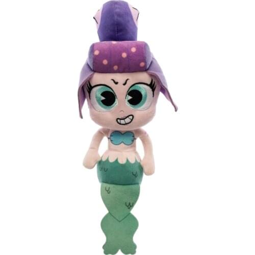 Cute Kids Plush Doll Toy Cartoon Games Cuphead Cala Maria Mermaid 36cm Plush Dolls for Girls Gift Toy
