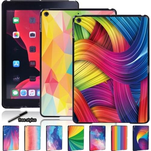 Slim Back Case for Apple IPad (7th/8th Gen/5th/6th Gen)/Mini 1 2 3 4 5/iPad 2 3 4 - Watercolor Pattern Tablet Hard Shell Case