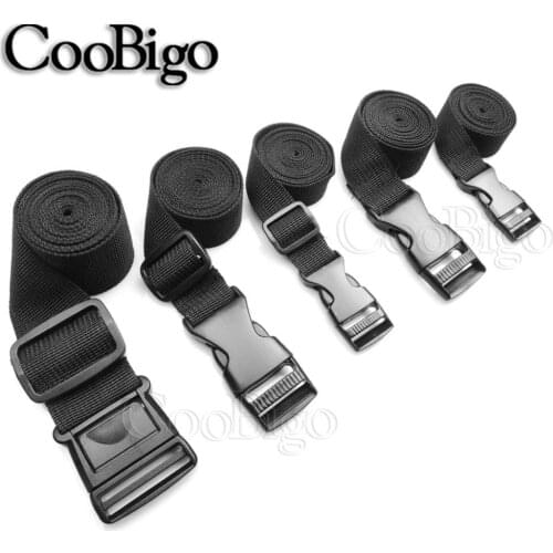 2pcs 120CM Side Release Buckle Tighten Strap Tied Band Outdoor Camping Sleeping Bag Mattress Tent Tactical Backpack Belt Webbing