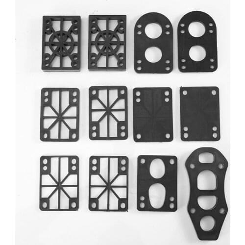 2pcs Surf Skate Long Board PU Risers Pads Shock Absorption Skateboard Truck Pads Standard 6mm 10mm Height Increase Parts Supply