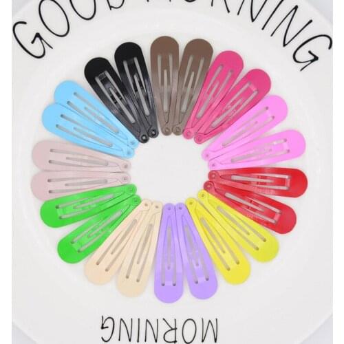 30Pcs 5Cm Kawaii Hair Clips Snap Hair Pins And Clips Bb Hairpin Metal Barrettes For Children Women Girl Styling Accessories