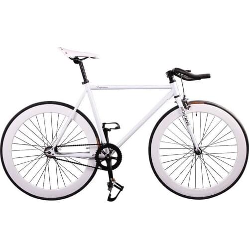 46cm 52cm Fixie Fixed Gear Bike Steel Frame Cycling Magnesium Alloy Wheel Single Speed Track Bicycle Spoke One Piece Molding Rim