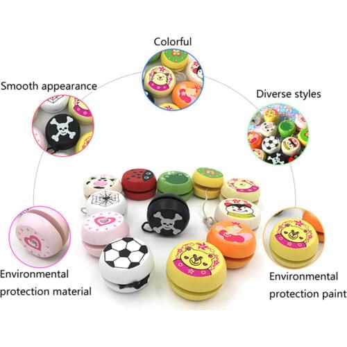 5cm Wooden Yo Yo Personality Creative Building Personality Sport Hobbies Classic Yoyo Toys For Children Christmas