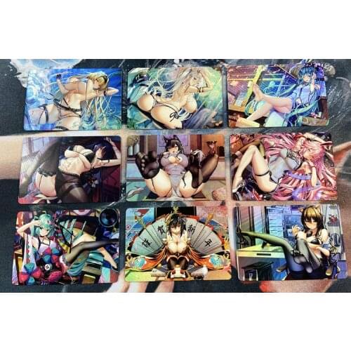 9pcs/set FGO Arknights Sexy No.2 Toys Hobbies Hobby Collectibles Game Collection Anime Cards