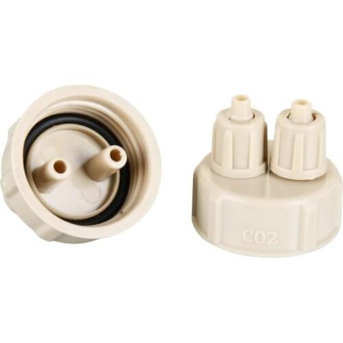 2PC Aquarium CO2 System Pro Tube Valve Guage Bottle Cap Kit Fish Tank Live Plant DIY Air Diffuser Generator Tool Part Kit