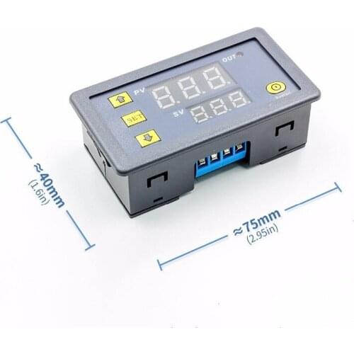 Infinite cycle delay double digital display time relay module