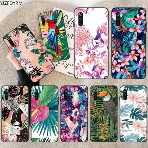 Tropical Jungle Birds Coque Shell Phone Case for Xiaomi Mi Note 10 Lite Mi 9T Pro xiaomi 10 10 CC9 Pro 9SE