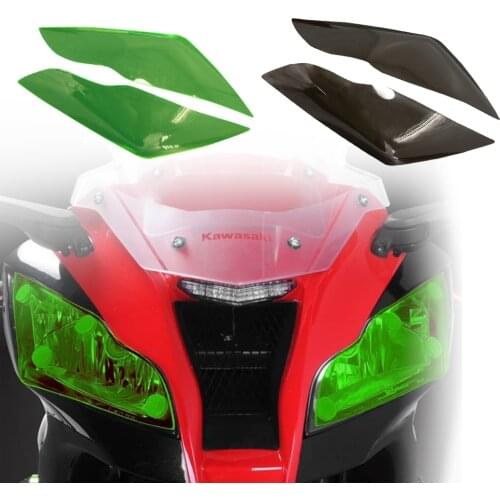 For KAWASAKI NINJA ZX-10R ZX10R ZX 10R 2011-2015 2014 2013 Motorcycle Acrylic Headlight Guard Head Light Lens Cover Protector